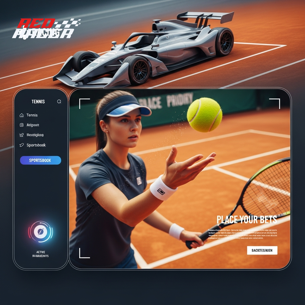 Montagem de imagens de desportos e casino
